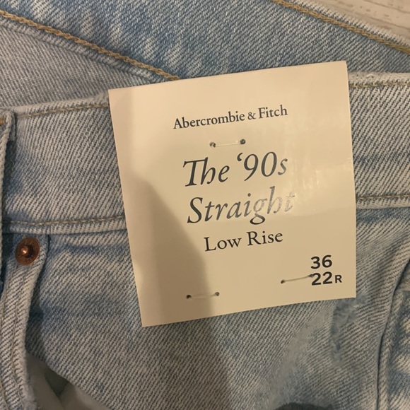 Abercrombie & Fitch The 90s Straight low rise size 22 - Picture 3 of 10